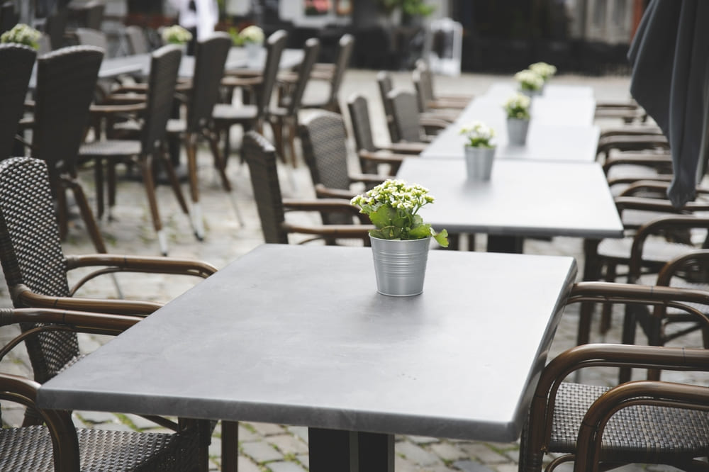 comedores de sillas plásticas